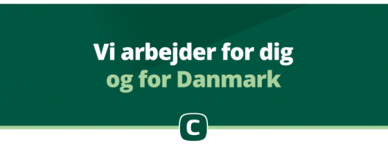 Vi arbejder for dig og for Danmark